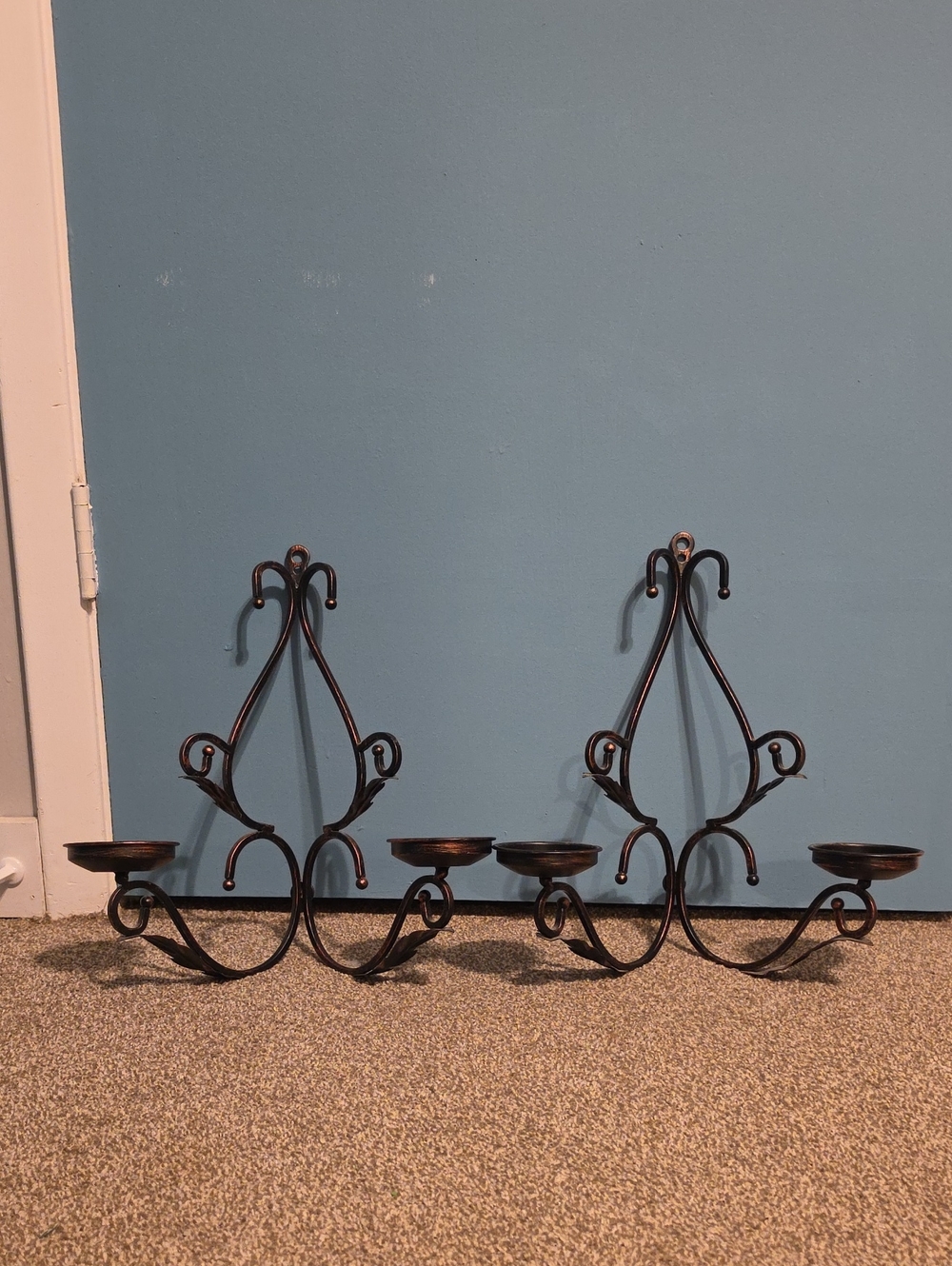Bronze Metal Candle Holders